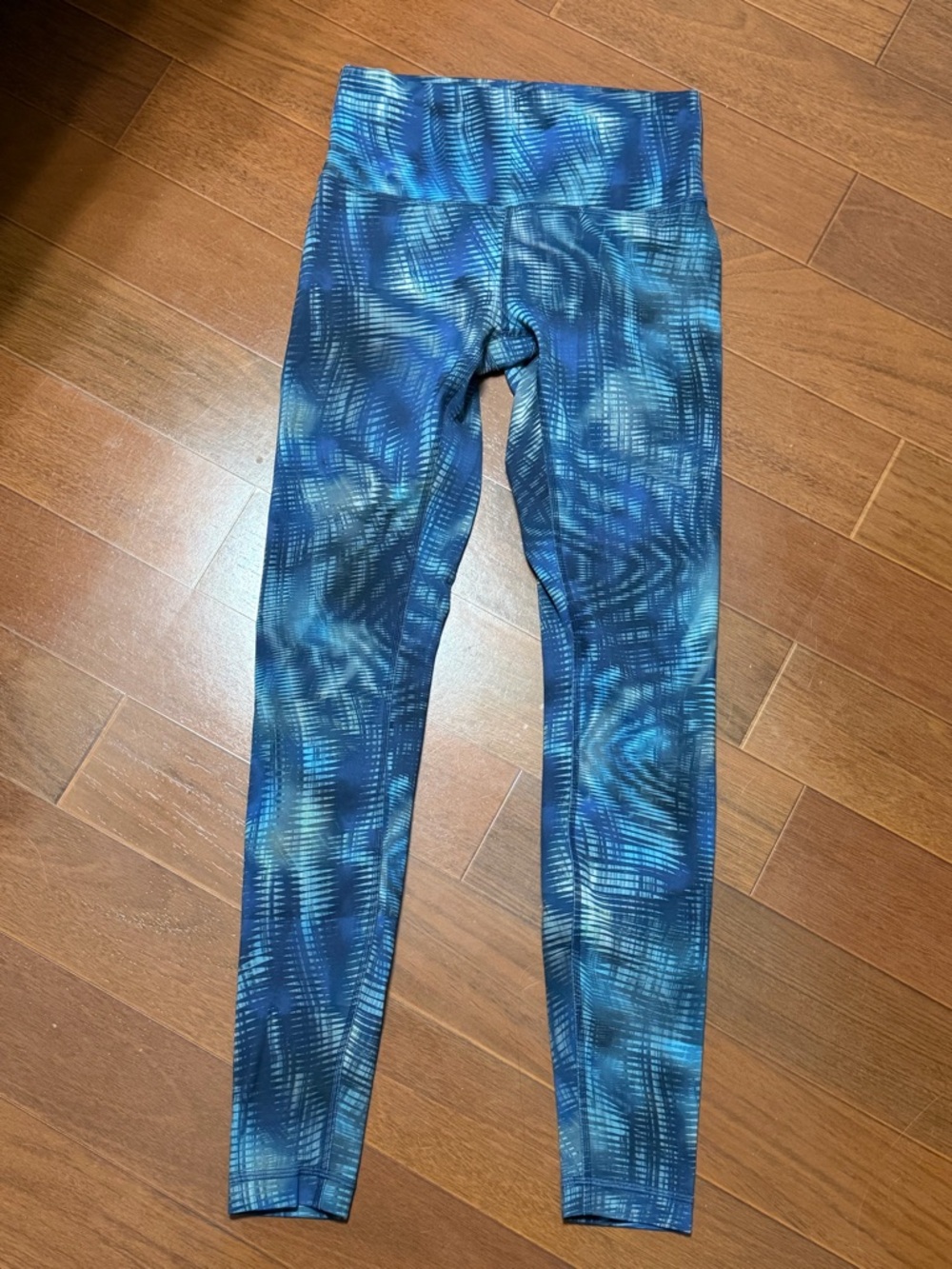 lululemon athletica Blue Teal Swirl High-Rise Leggings